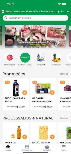 Android application Serra Verde Hortifruti screenshort