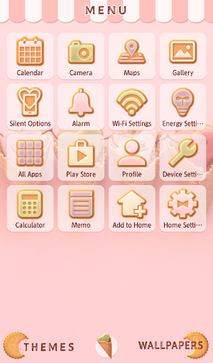 Cookie Cones Theme Screen 2