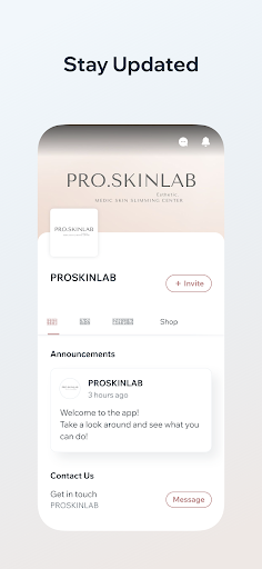 Android application PRO SKINLAB screenshort