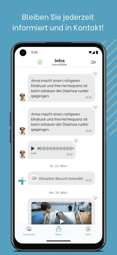 Android application IntensivKontakt screenshort
