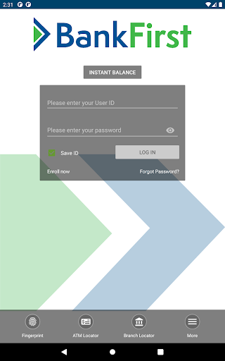 BankFirst Mobile Screen 3