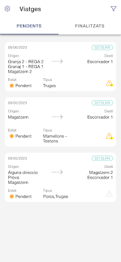 Android application Ganados Casals Transports App screenshort