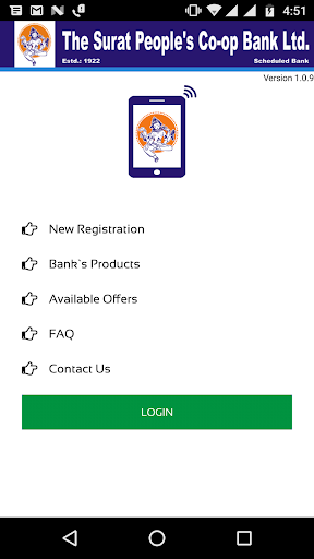 Android application SPCB Mobile Banking screenshort