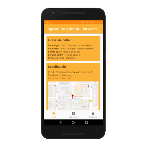 Android application Església Evangèlica de Sant Ce screenshort