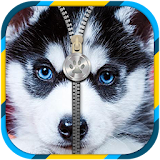 Puppies Zipper Lock Screen icon