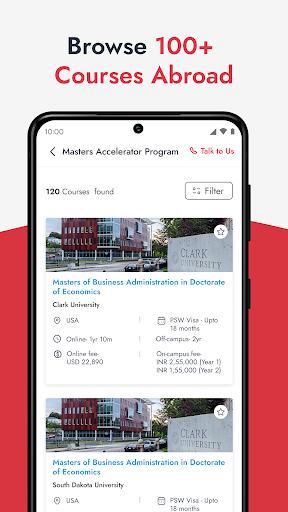 Study Abroad with upGrad Screen 3