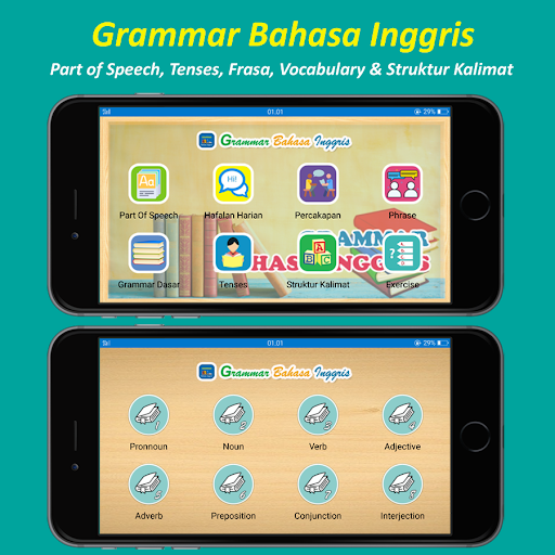 Android application Grammar Bahasa Inggris screenshort