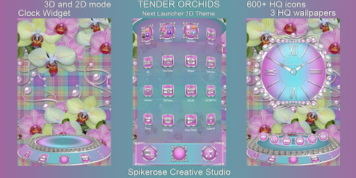 Android application Tender Orchids 3D Next Launche screenshort