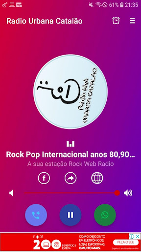 Android application Rádio Urbana Catalão screenshort