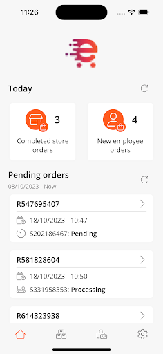 Android application Reactive Retail screenshort