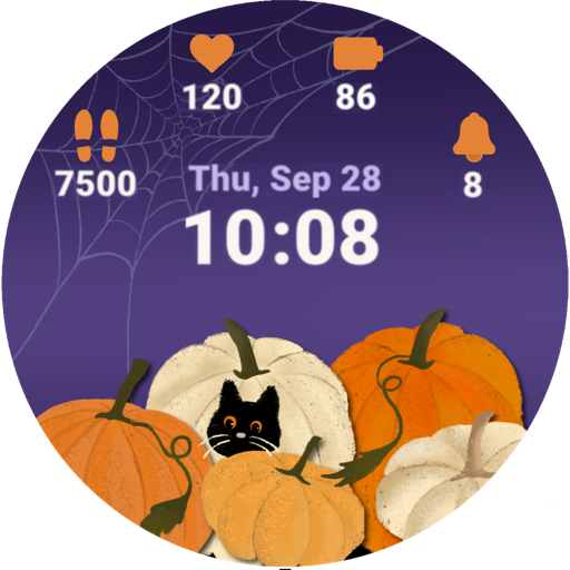 Halloween Cat Watch Animated