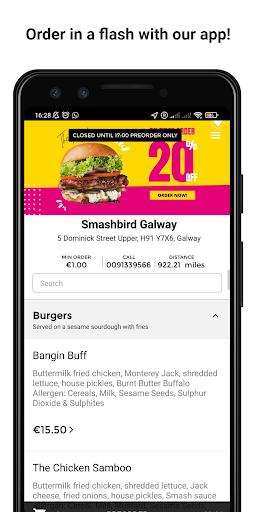 Android application Smashbird Galway screenshort