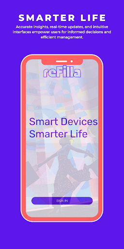 Android application reFilla - Smart Retail Devices screenshort