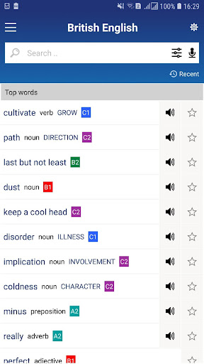 English Vocabulary British Screen 2
