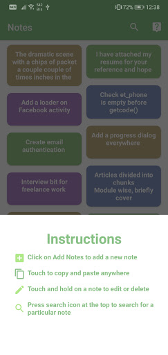 Notes Screen 2