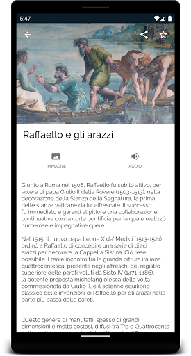 Raffaello capolavori tessuti Screen 2