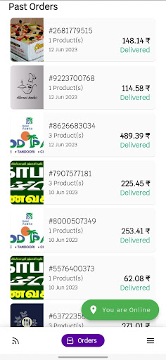 Android application Townefy Delivery Partner screenshort