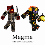 Cover Image of Download Skin Magma for Minecraft Pocke  APK