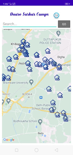 Android application Duare Sarkar Camps - N24 Pgns screenshort