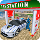 Gas Station Police Car Services: Gas Station Games icon