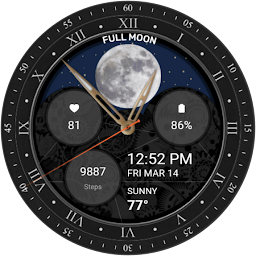 Icon image To The Moon Hybrid Watch Face