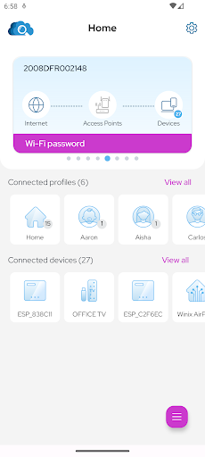 Android application CloudCheck Home screenshort