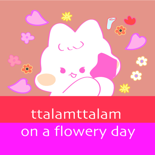 ttalamttalam on a flowery day logo