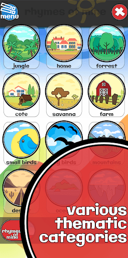 Android application rhymes of mine screenshort