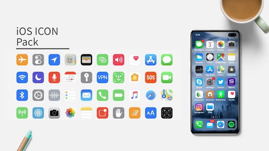iOS Icon Pack: Icons & Walls APK (Patched/Full) 2