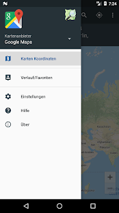 Karten Koordinaten Screenshot