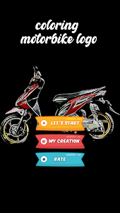 Motorcycle Logo Coloring