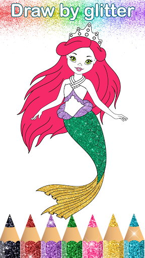 Glitter Coloring Book: Dresses Screenshot 1 - AppWisp.com