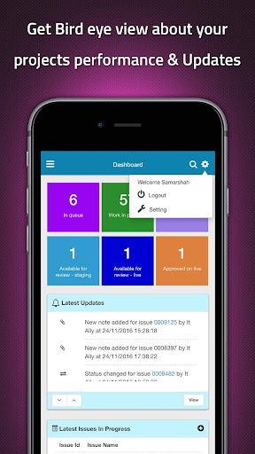 Android application MyTAP with Svaapta screenshort
