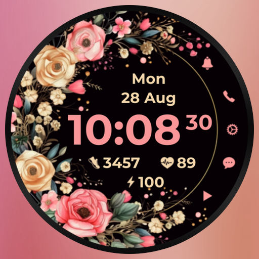 AZ266 Rose Flower Watch Face logo