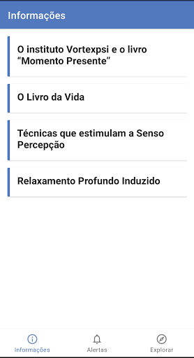 Android application Momento Presente screenshort