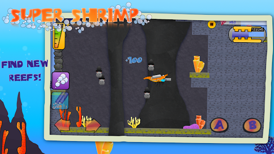 Super Shrimp: Ocean Platformer 2.3.5 captures d'écran 2