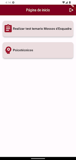 Android application DFR FORMACION screenshort