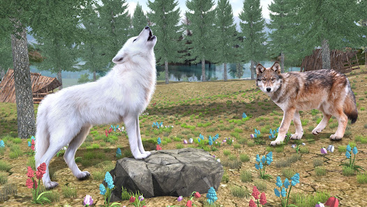 Real Wolf Simulator Wolf Games 1.0 APK + Мод (Unlimited money) за Android