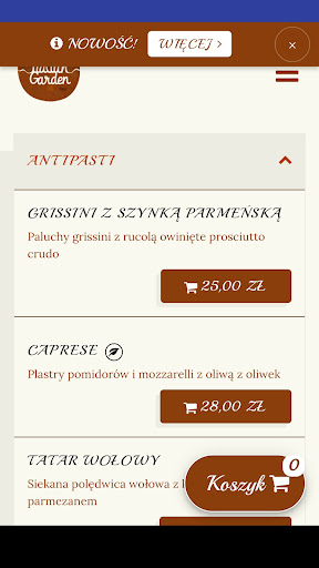 Android application Italian Garden screenshort