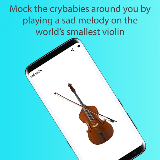Android application sad violin screenshort