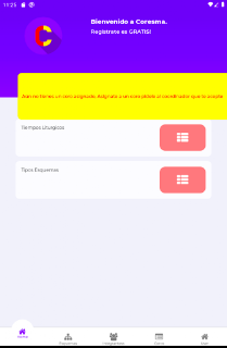 Coresma: Letras de Cantos