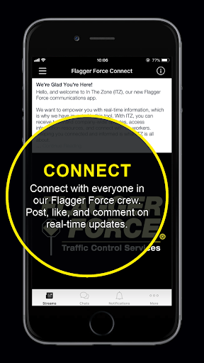 Android application In The Zone (ITZ) screenshort