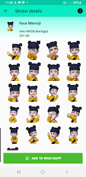 moving stickers for whatsapp - girl wastickerapps