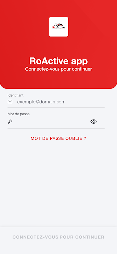 RoActive app Screen 2