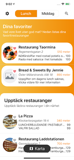 Gastrogate restaurangguide Screen 2