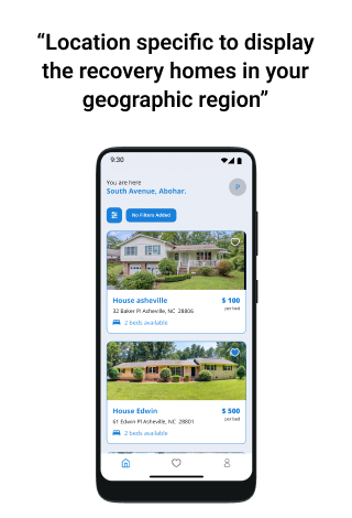 Android application Recovery Home Finder screenshort