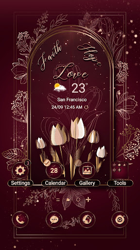Android application Faith HopeLove Tulip-Wallpaper screenshort