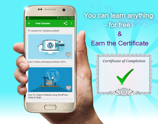 Android application Online Courses + Certificate screenshort