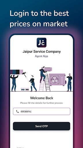 Jaipur Service Company Agent Screen 2