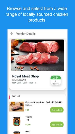 Fresh K Chicken - Customer App Screen 2